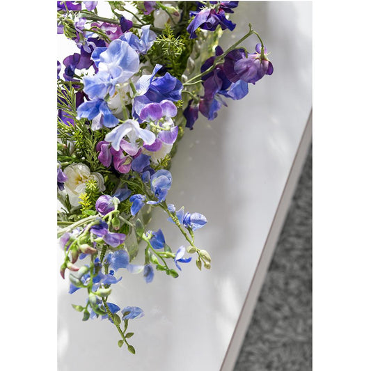 Sweeet Pea Ranunculus Artifical Faux Botanical Flower Arrangement