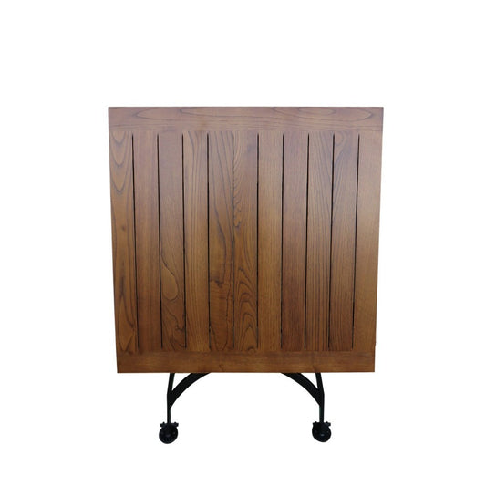 DemarForge Folding Square Table 4114 - Stackable - European Chestnut Wood Clear Coated