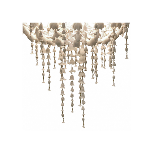 Flowerfall Chandelier in Frost White