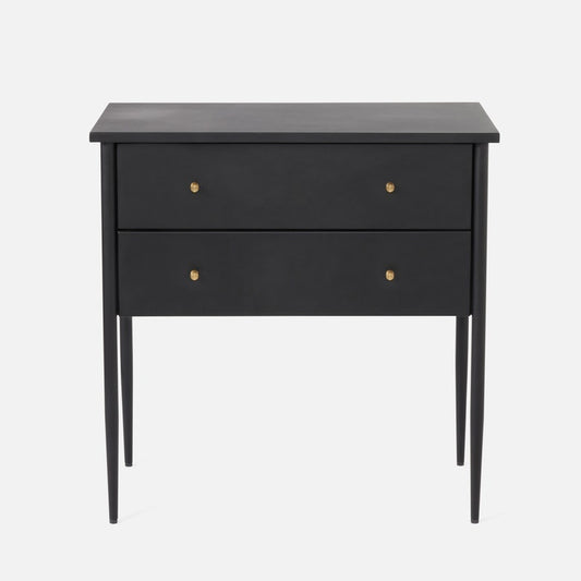 Ashwin Nightstand Matte Black Steel