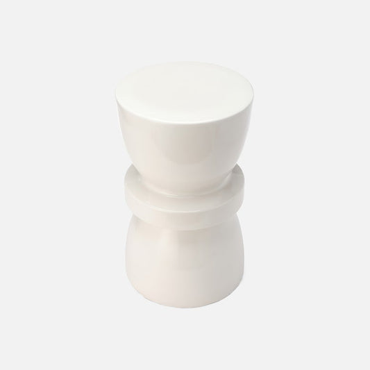 Binx Stool Glossy White Ceramic