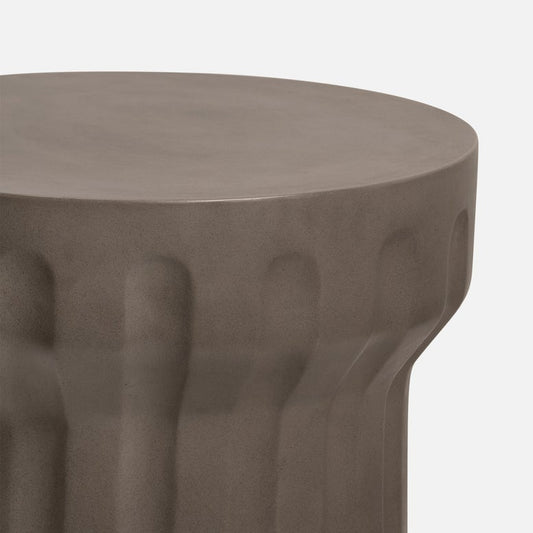 Yardley Side Table Gray Reinforced Concrete - Indoor and Outdoor