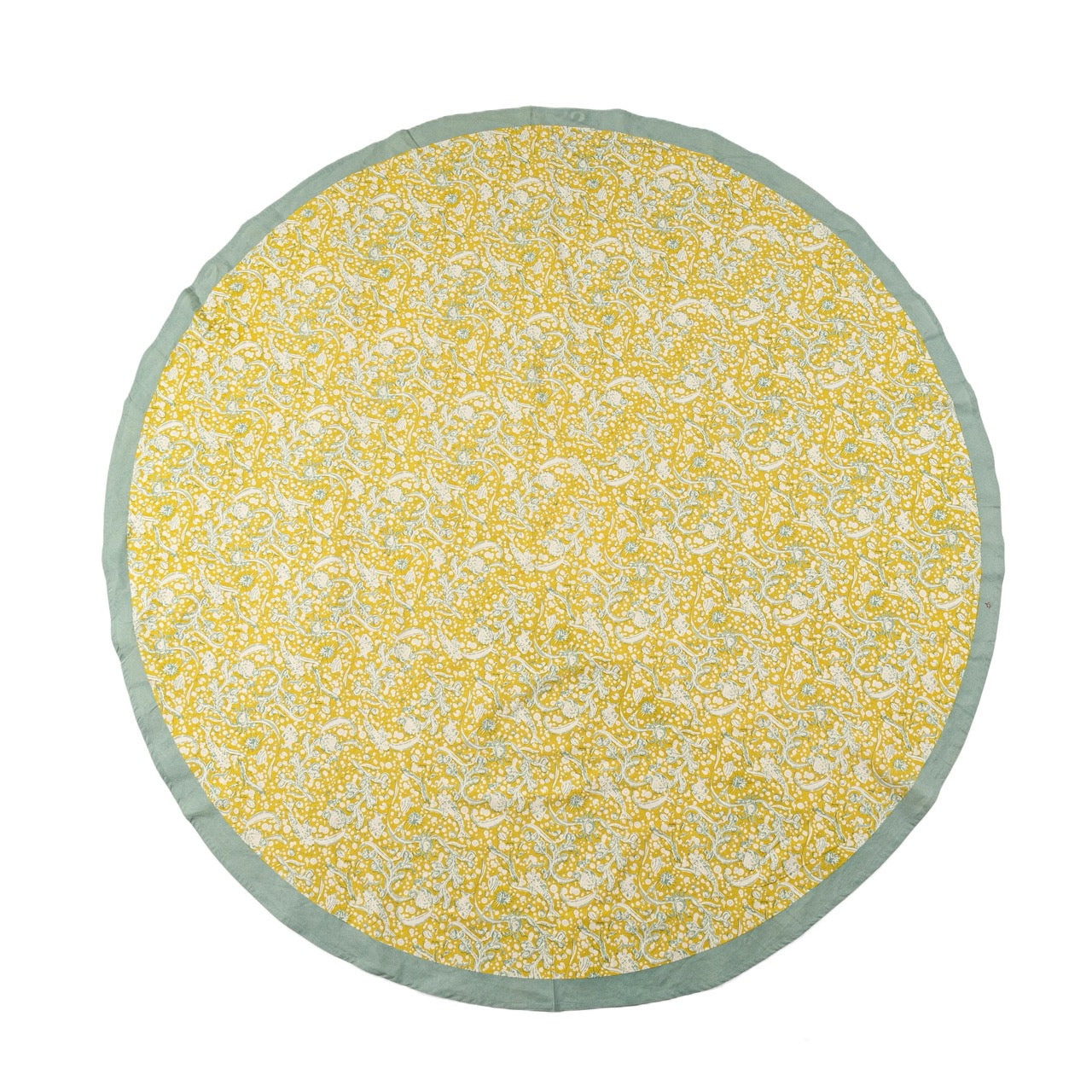 -French Tablecloth La Mer Aqua & Citrine-Out of Stock