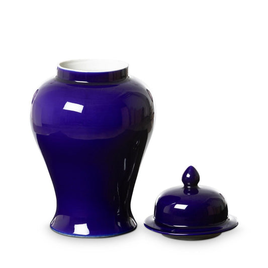 Imperial Ceramic Ginger Jar, Indigo, Large