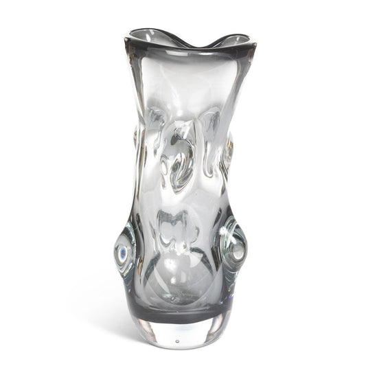 Serenity Glass Vase, Smoke, Large (2-Pack)