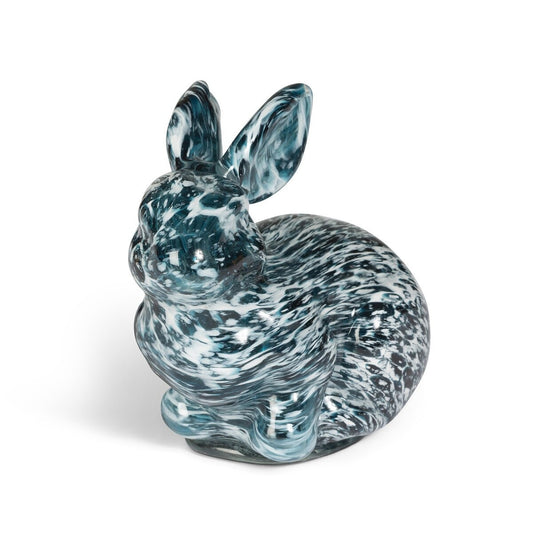Blue Glass Bunny, Large