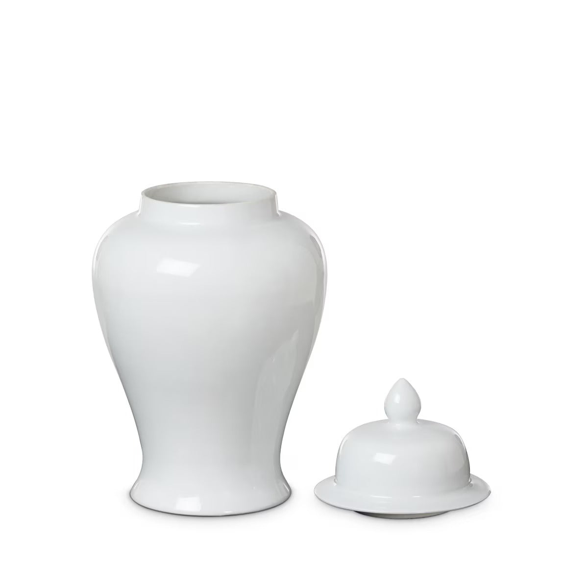 Imperial Ceramic Ginger Jar, Ivory, Small