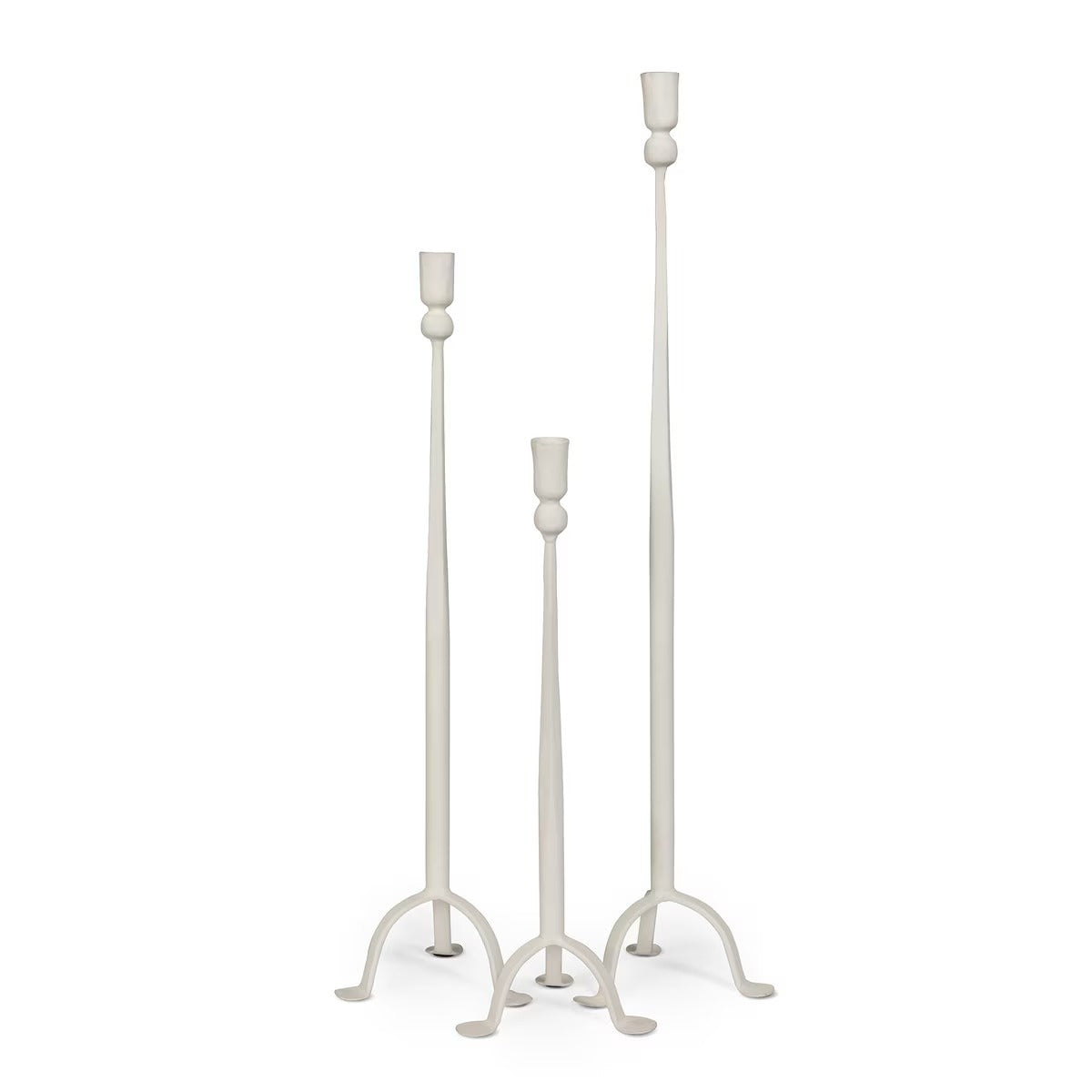 Timeless Taper Candle Holder, Cream, Large (2-Pack)