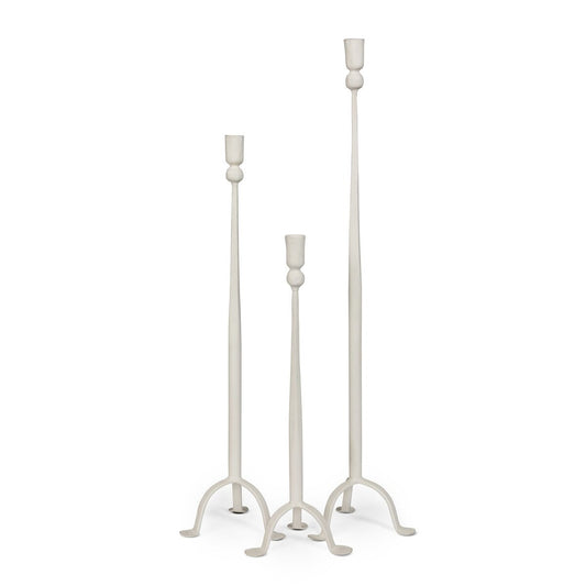 Timeless Taper Candle Holder, Cream, Small (2-Pack)