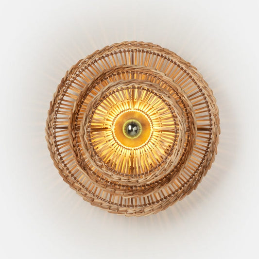 Alondra Sconce Natural Rattan