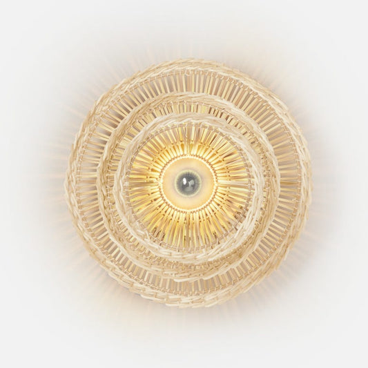 Alondra Sconce White Rattan