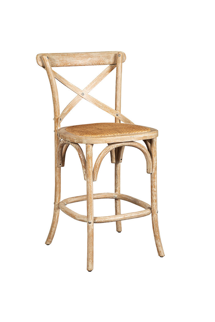 Country French Bentwood Counter Stool w/Metal Back Various Colors by Furniture Classics