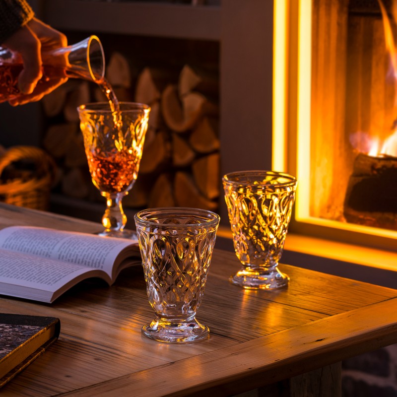 Lyonnais Tumblers Grey Set-6 Glasses