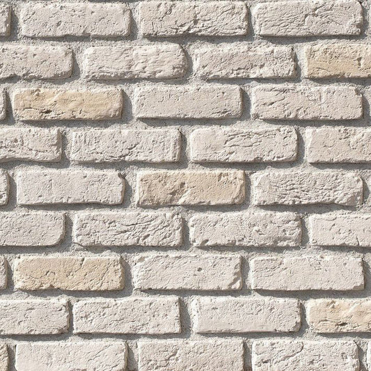 Barok Milk White Manufactured Stone Handmade Brick Veneer - Livfloors Collection