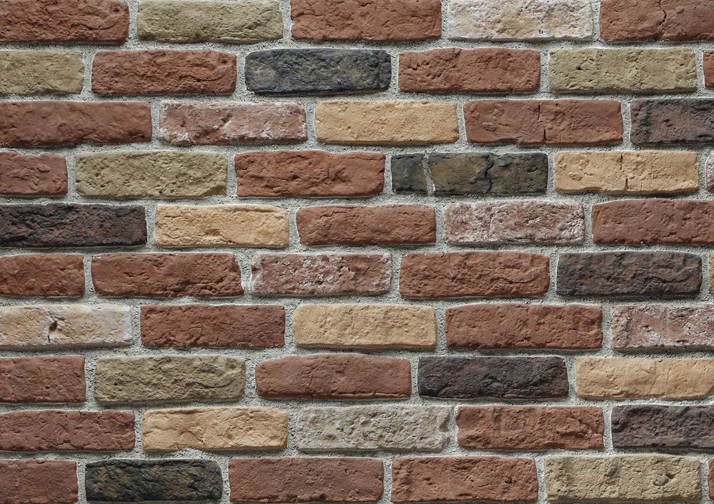 Granulbrick Mix 2 Manufactured Stone Handmade Brick Veneer - Livfloors Collection