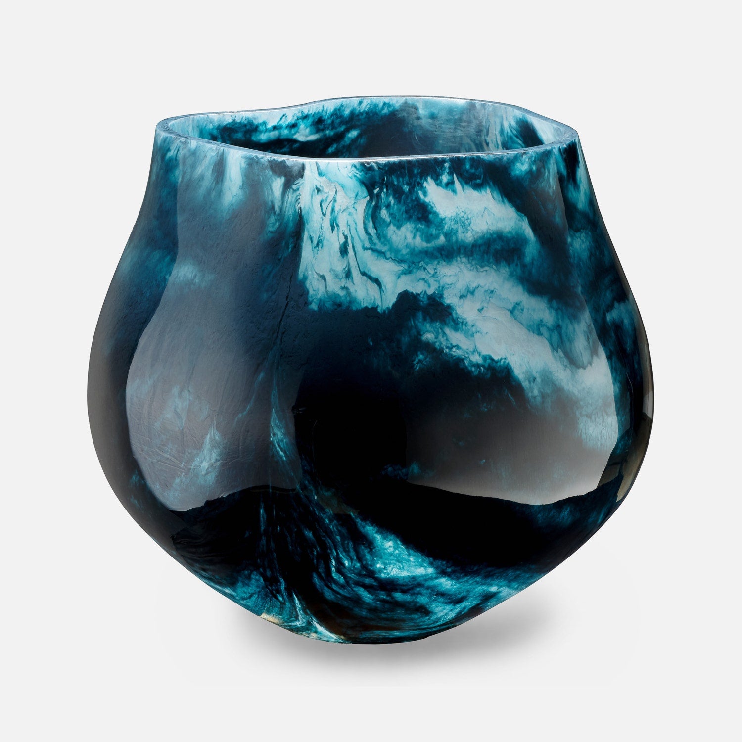 teal planter indoor Abria Outdoor Planter Dark Teal Cast Resin – Maison de Kristine