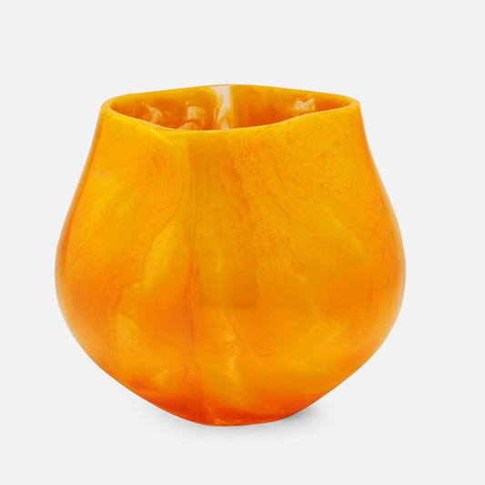 Abria Outdoor Planter Marigold Cast Resin