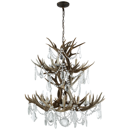Straton Double Tier Chandelier by Ralph Lauren |Signature Collection| Visual Comfort