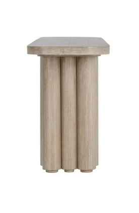 Tiber Oak Wood 90" Console Table White Washed