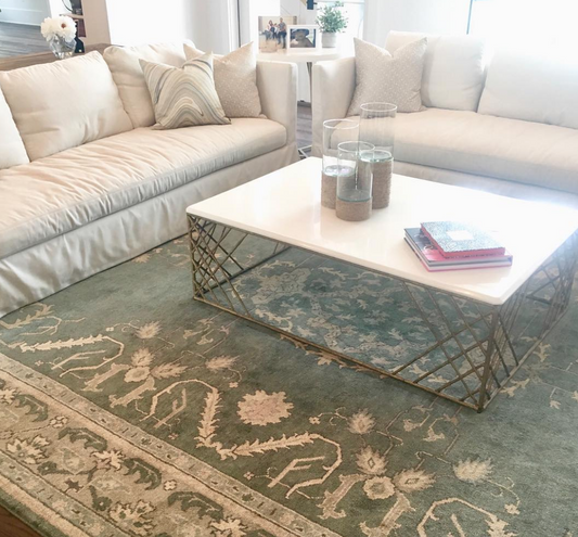 Yvette Blue Oushak Rug