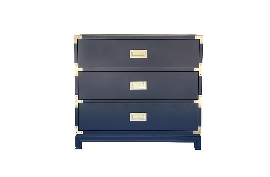 Carlyle Small Campaign Dresser in Navy by AVE Home
