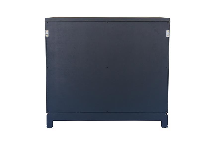 Ave Home Carlyle Small Campaign Dresser in Navy