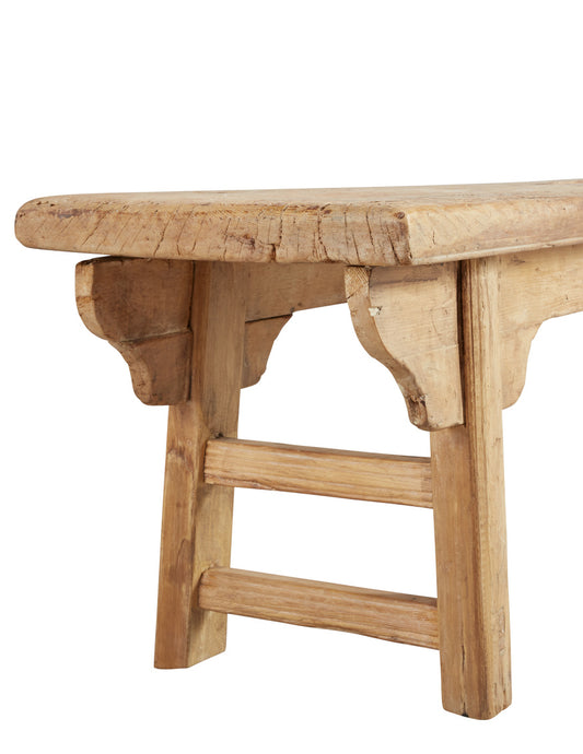 Simple Antique Bench Blonde by Furniture Classics