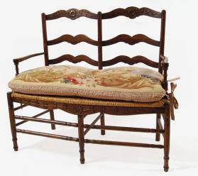 Brown Provence Settee - Maison de Kristine