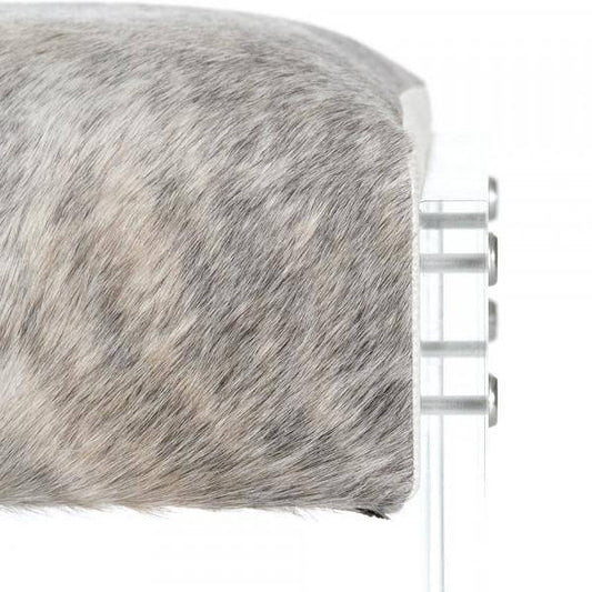 Lars Stool Gray Hide - Maison de Kristine