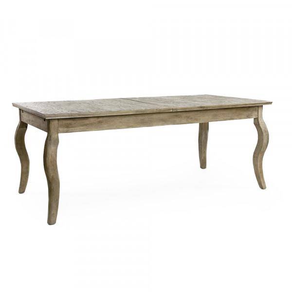 Rhone Oak Dining Table Limed Grey - ANGLE VIEW Maison de Kristine