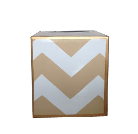 Taupe Bargello Tissue Box