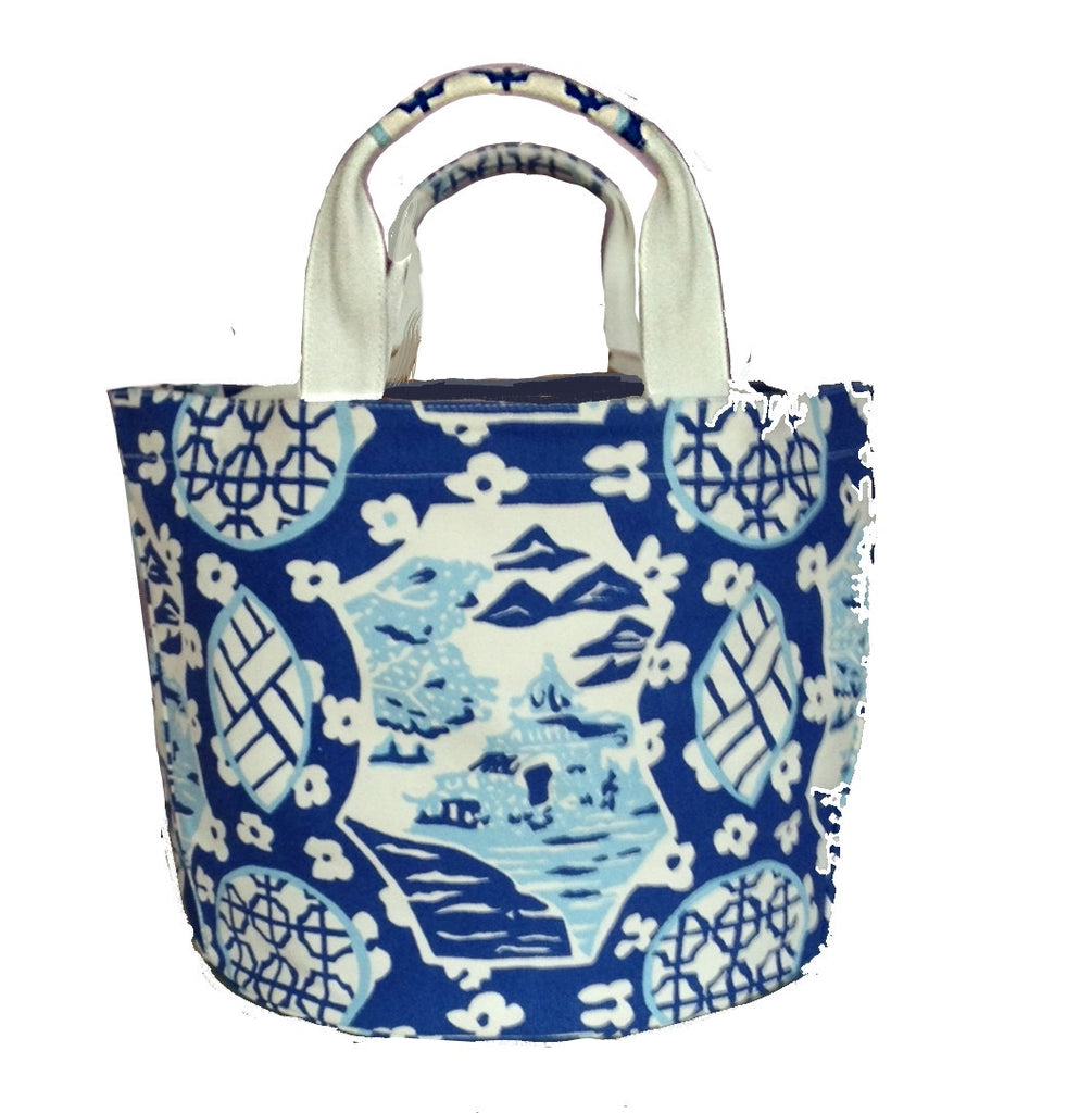 Canton in Blue Tote by Dana Gibson