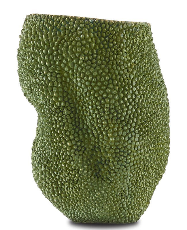 Jackfruit Small Green Vase by Currey and Company