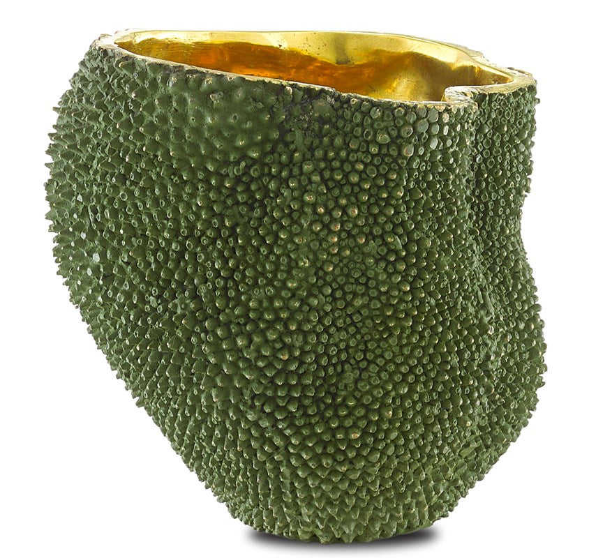 Jackfruit Medium Green Vase by Currey and Company