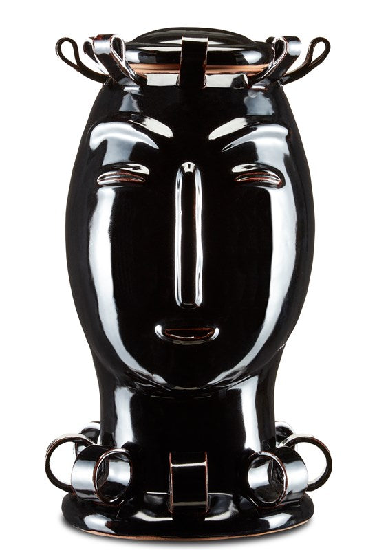 Amara Black Decorative Jar by Currey and Company