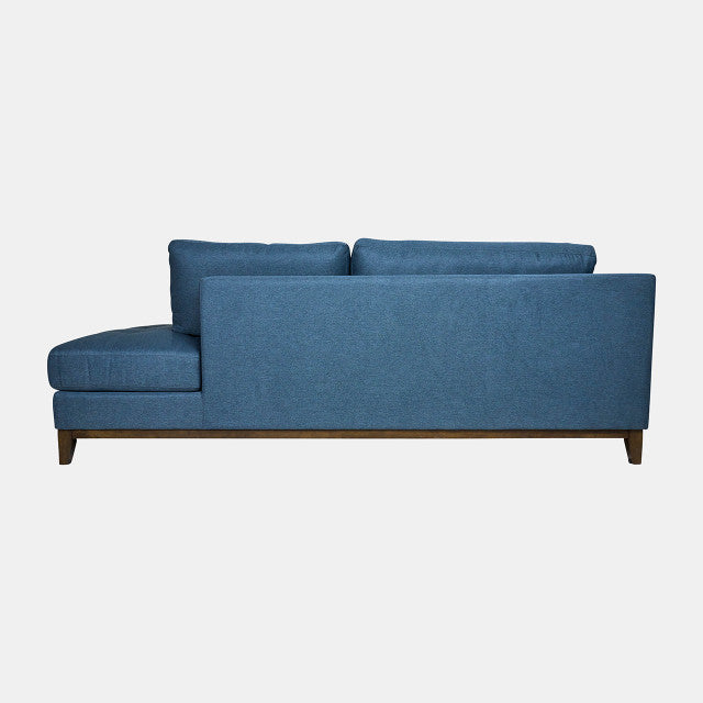 Sagebrook Modern Fixed Corner Sofa Blue Gray