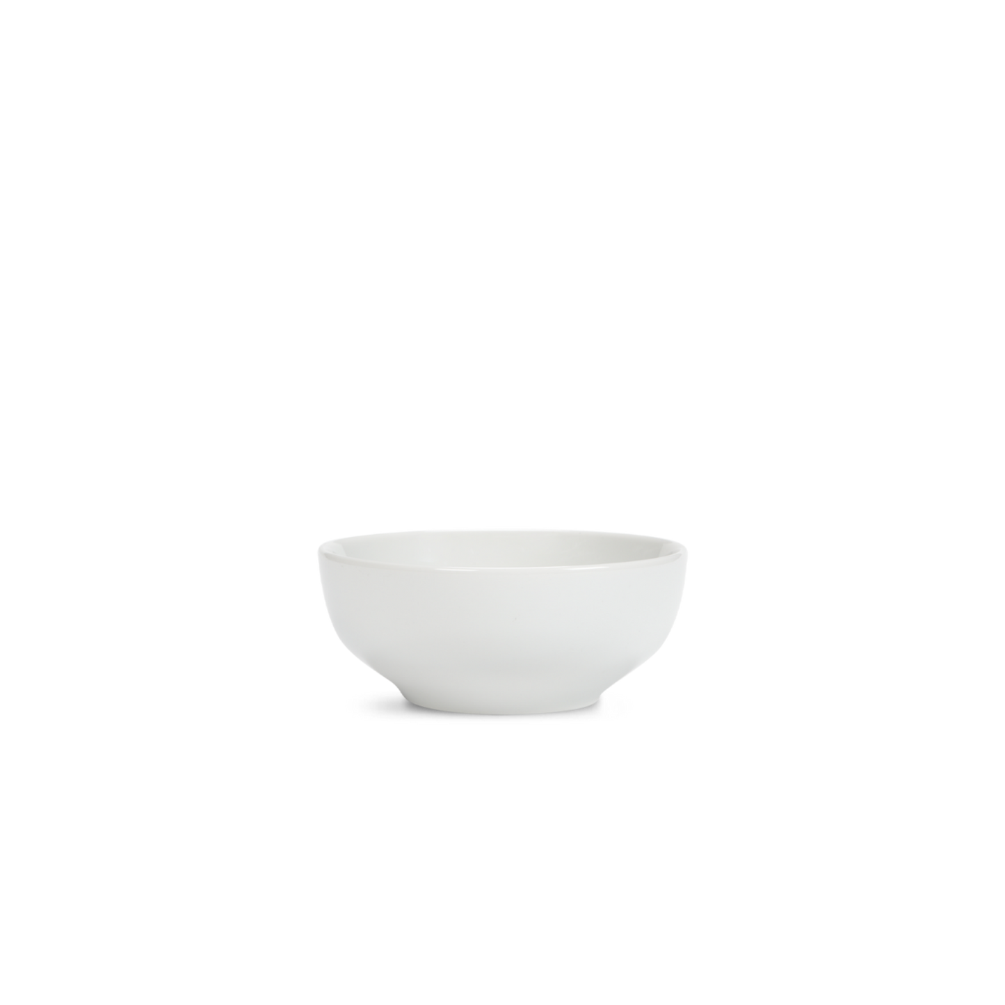 White ceramic bowl on a white background