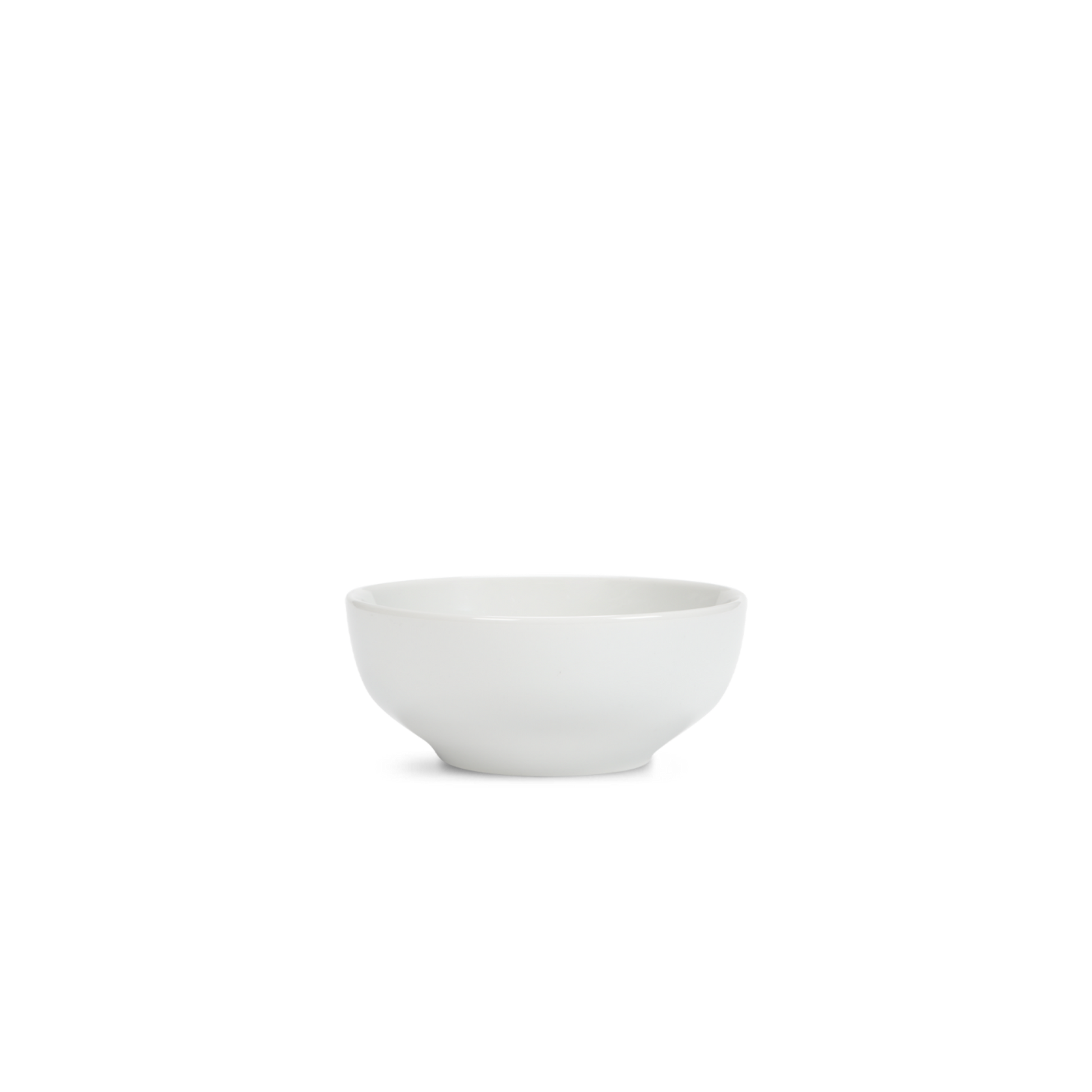 White ceramic bowl on a white background