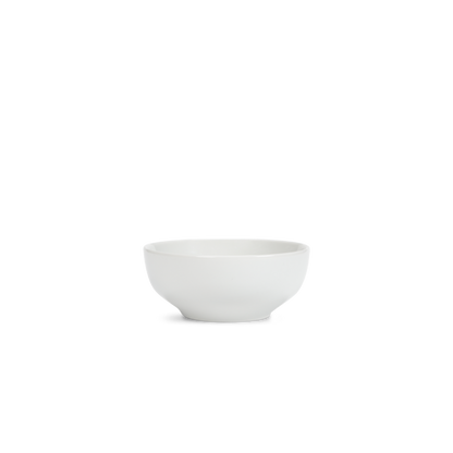 White ceramic bowl on a white background