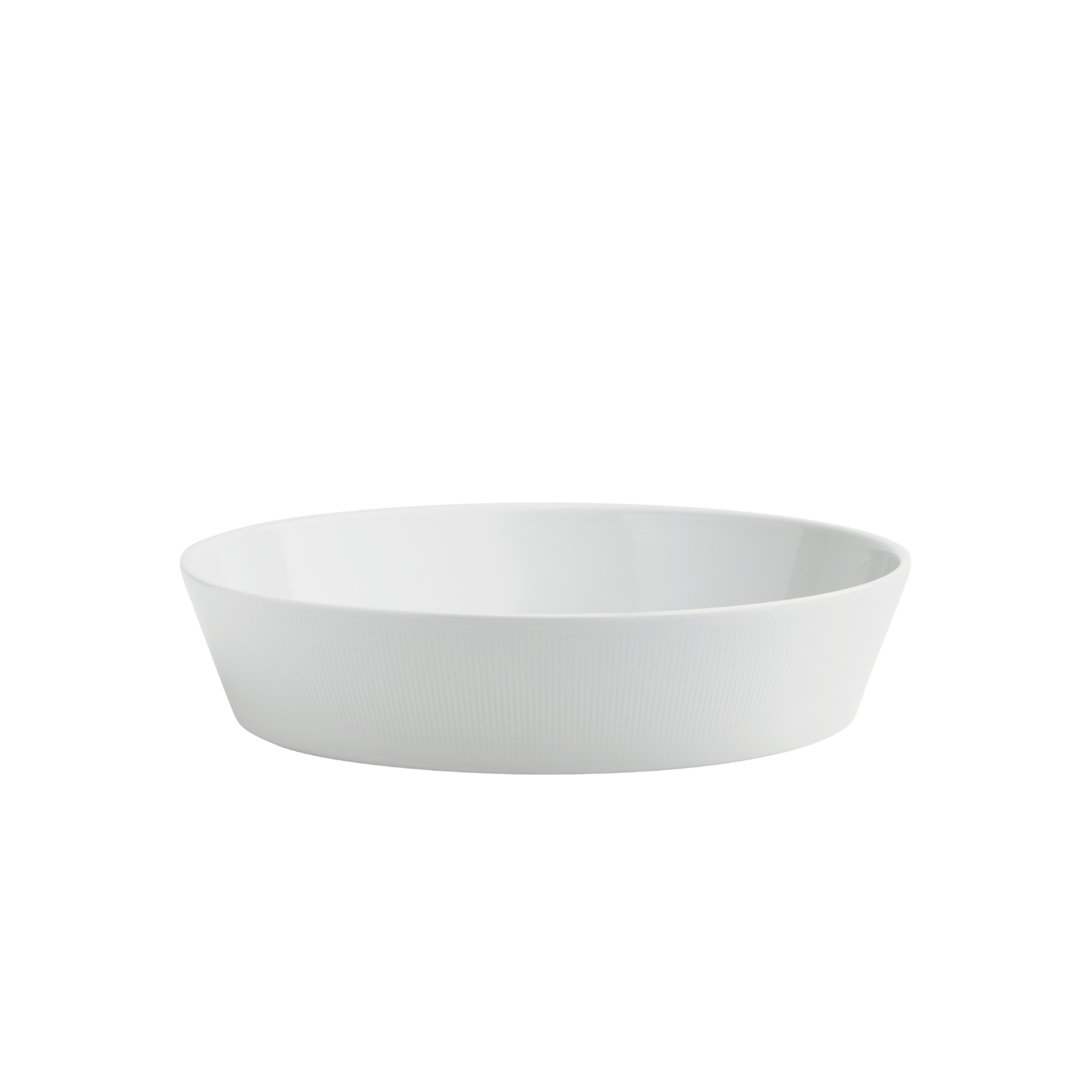 White porcelain bowl on a white background