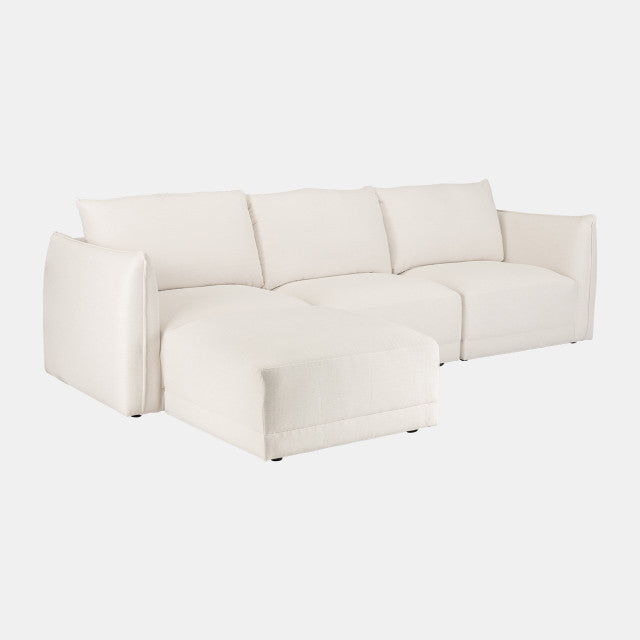 Chaise Sofa W/ Knife Edge Tailoring by Sagebrook Home