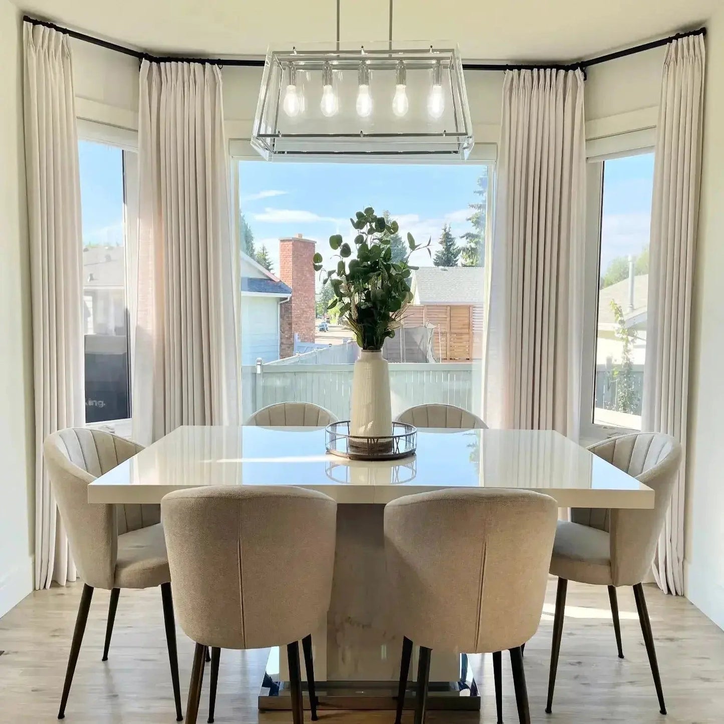 Liz Linen Pinch Please Ready Made Curtain with Blackout Thermal Lining