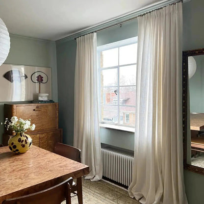 Liz Linen Pinch Please Ready Made Curtain with Blackout Thermal Lining