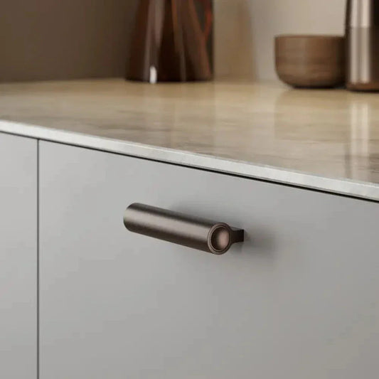 Dark Bronze "Lucente" Tubular Drawer Pulls