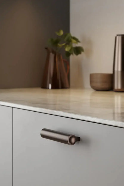 Dark Bronze "Lucente" Tubular Drawer Pulls