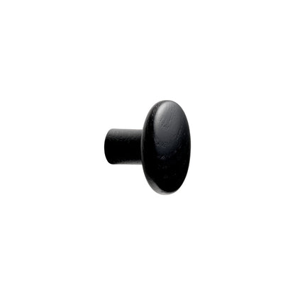 Lacquered Black Wood "Brutus" Cabinet Knob and Drawer Pulls
