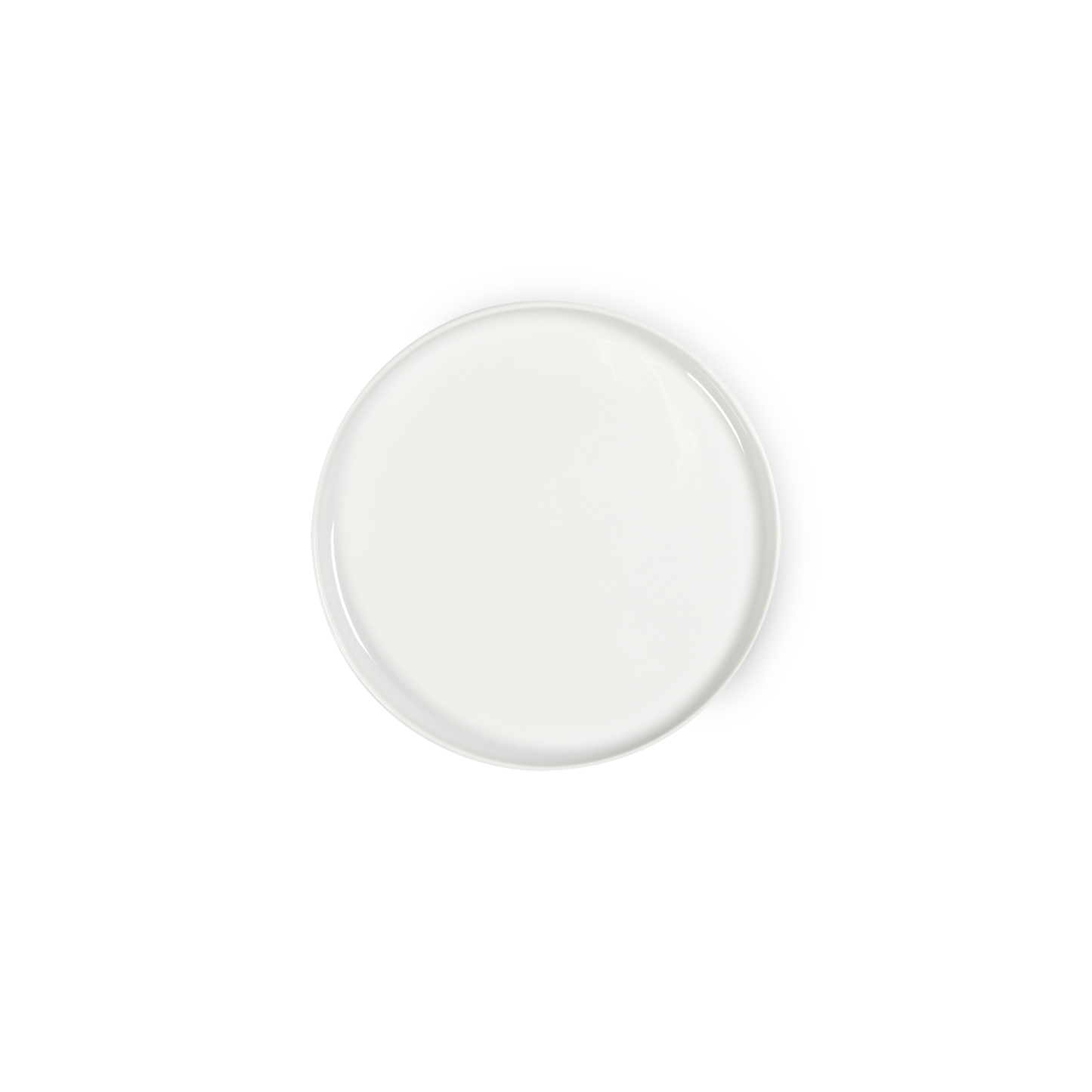 Round white object on a white background