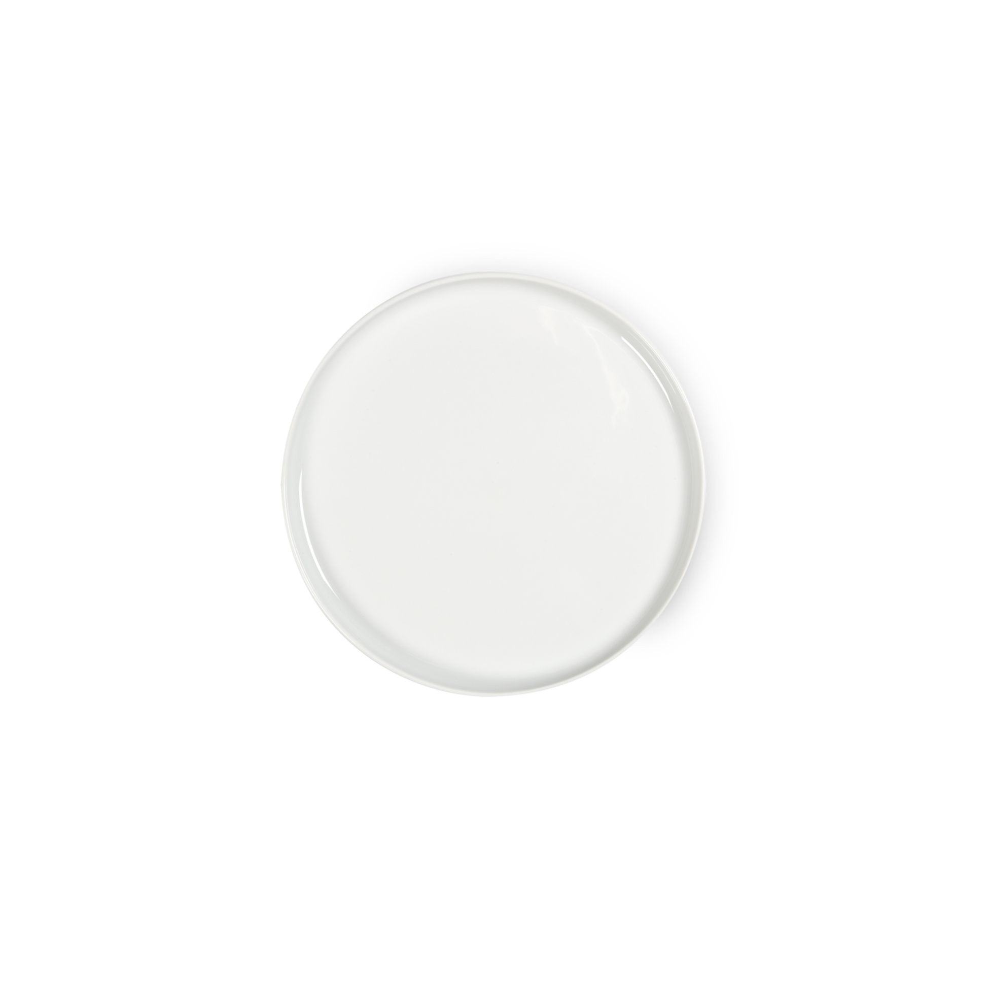 Round white object on a white background