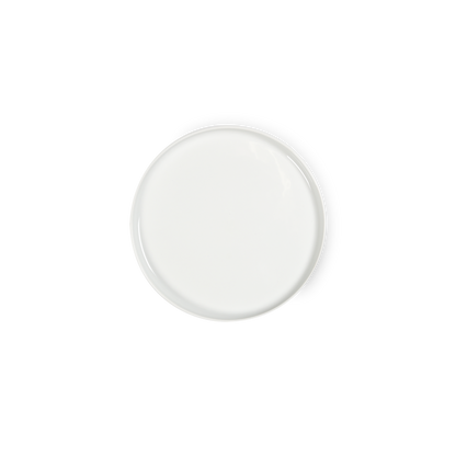 Round white object on a white background