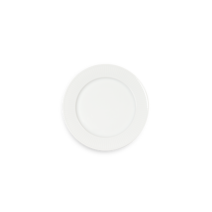 White plate on a white background